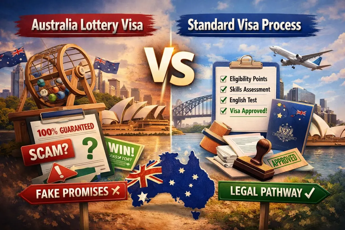 🇦🇺 Australia Lottery Visa vs Standard Visa: Comprehensive Step-by-Step Guide (2026)