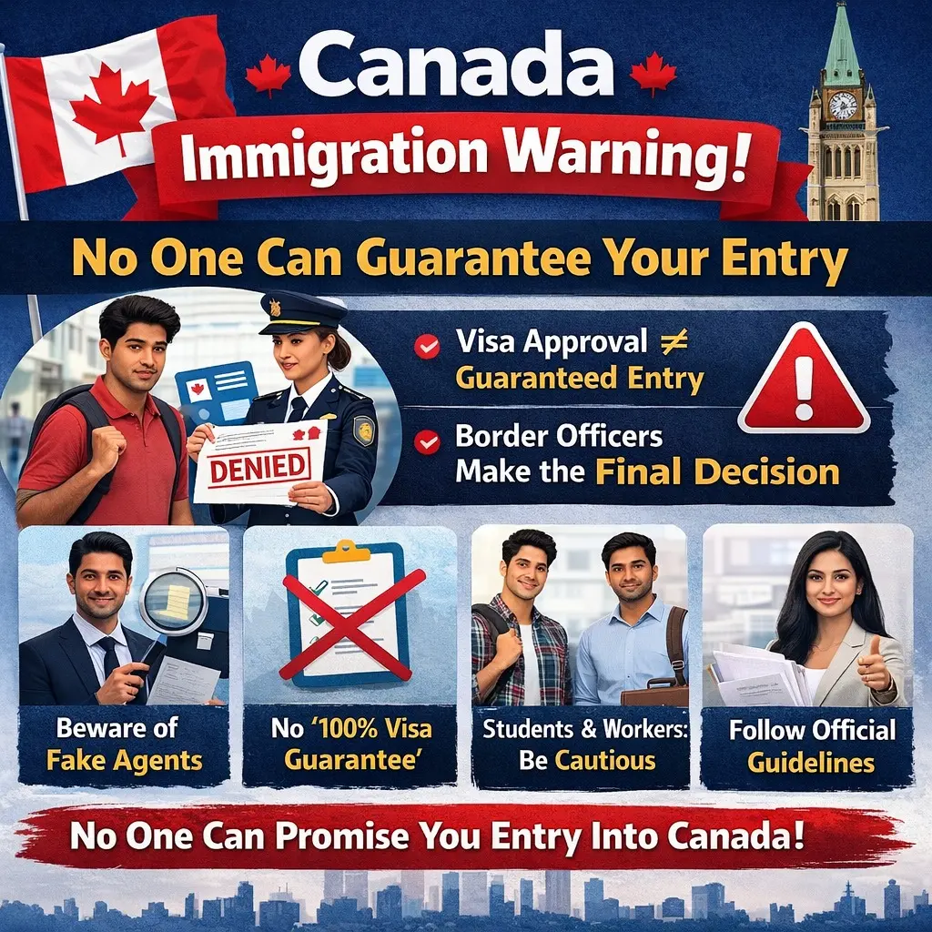 🚨 Canada Immigration Warns: No One Can Ensure Travelers' Entry