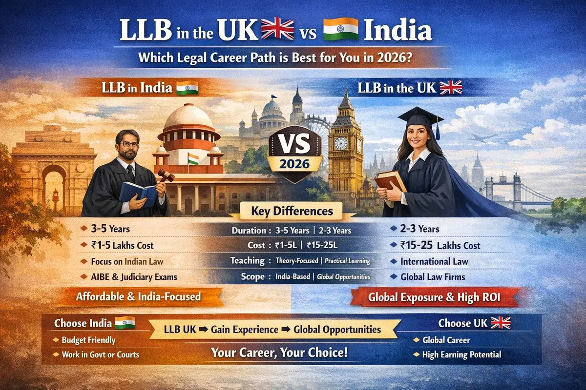 Which Legal Career Path Is Best for You: LLB in the UK vs. India (2026)